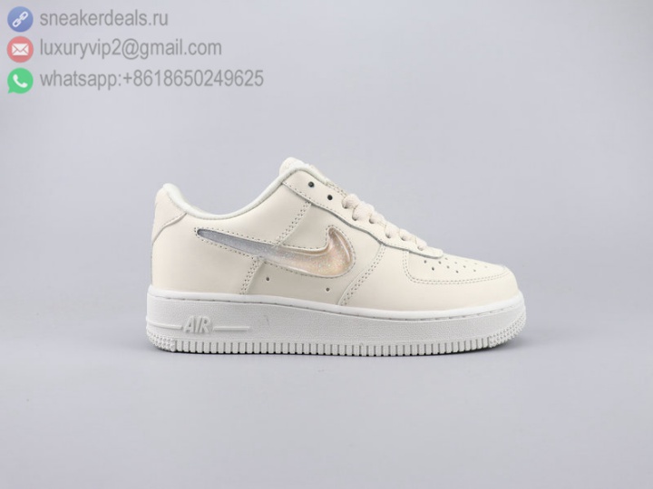 NIKE AIR FORCE 1 '07 SE PRM BEIGE FADING JELLY APRICOT WOMEN SKATE SHOES